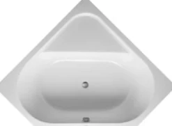 D-Code badekar, 1400x1400 mm, indbygning