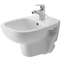 D-code vægbidet, 48 cm, compact med hanehul
