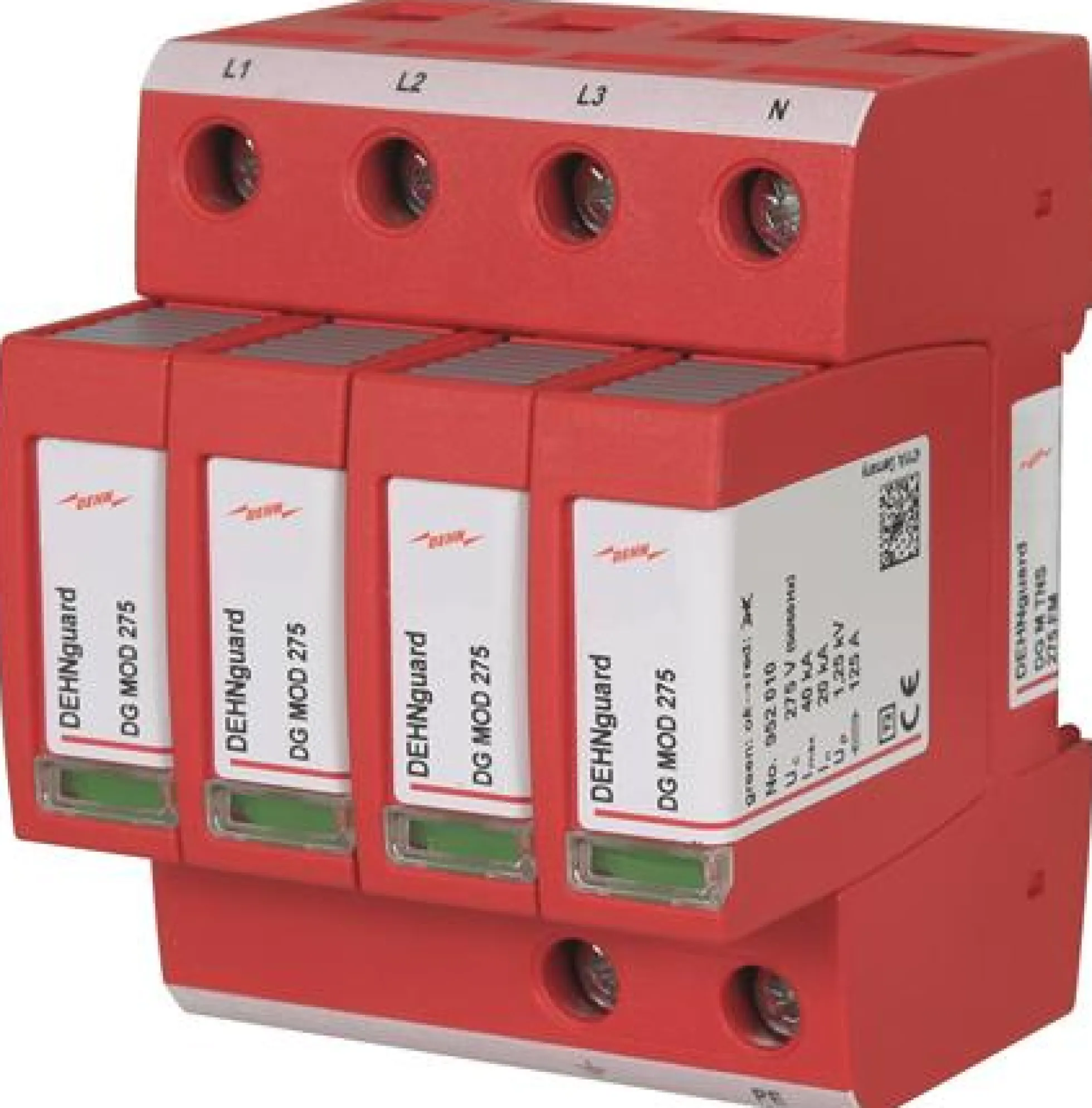 Dehnguard M tns 275 FM, transientbeskyttelse, 4-polet, 230/400 VAC