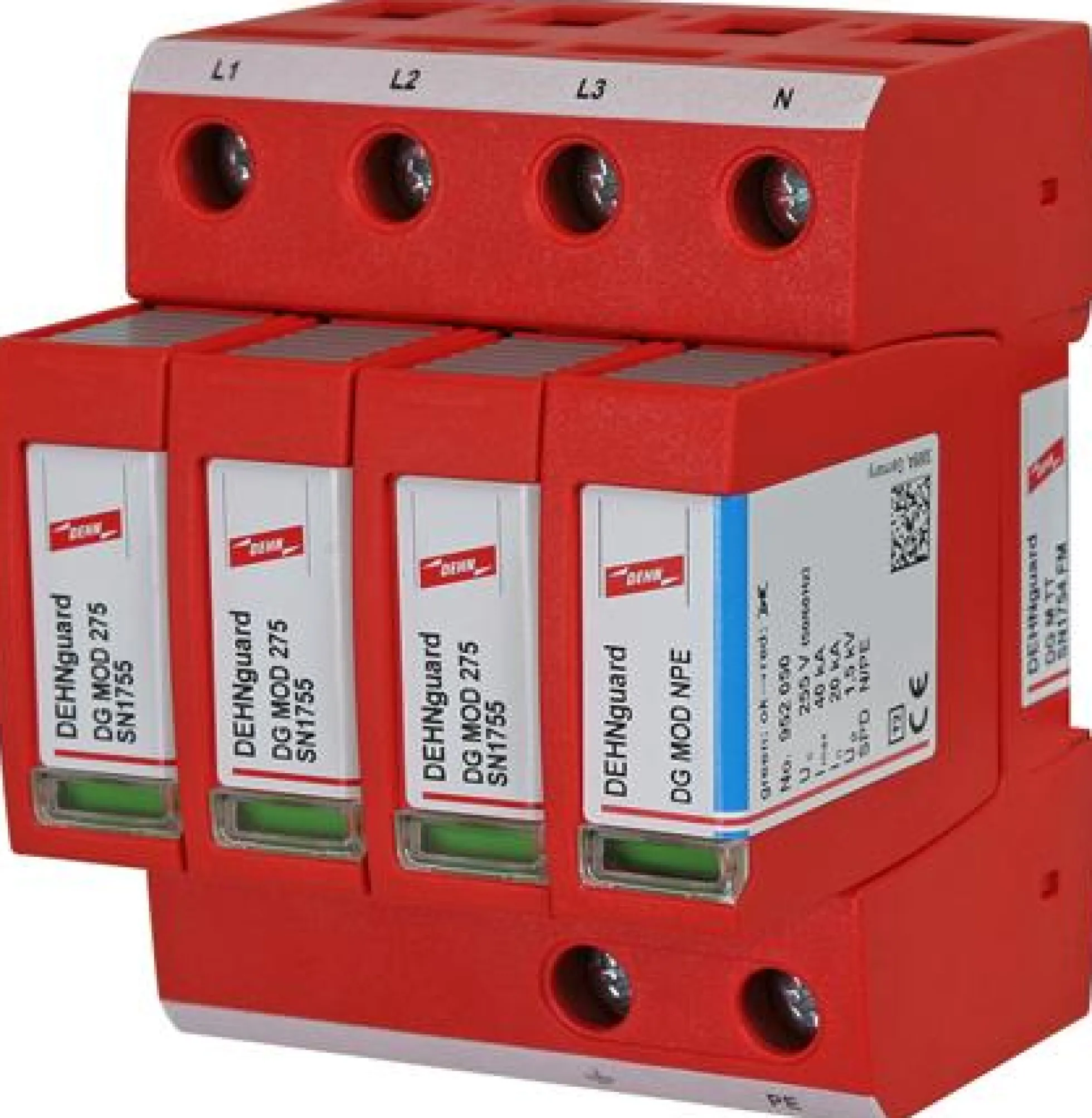 DehnGuard M TT 275 FM, 4-polet transientbeskyttelse til stærkstrøm