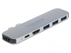 Delock docking station til MacBook, Dual HDMI 4K / PD / Hub