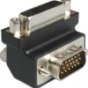DeLOCK DVI-adapter, DVI-A - VGA(HD15), 24+5-pin hun - 15-pin han, vinklet