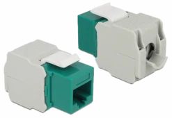 DELOCK Keystone-modul RJ45-kontakt > LSA Cat.6 UTP grøn