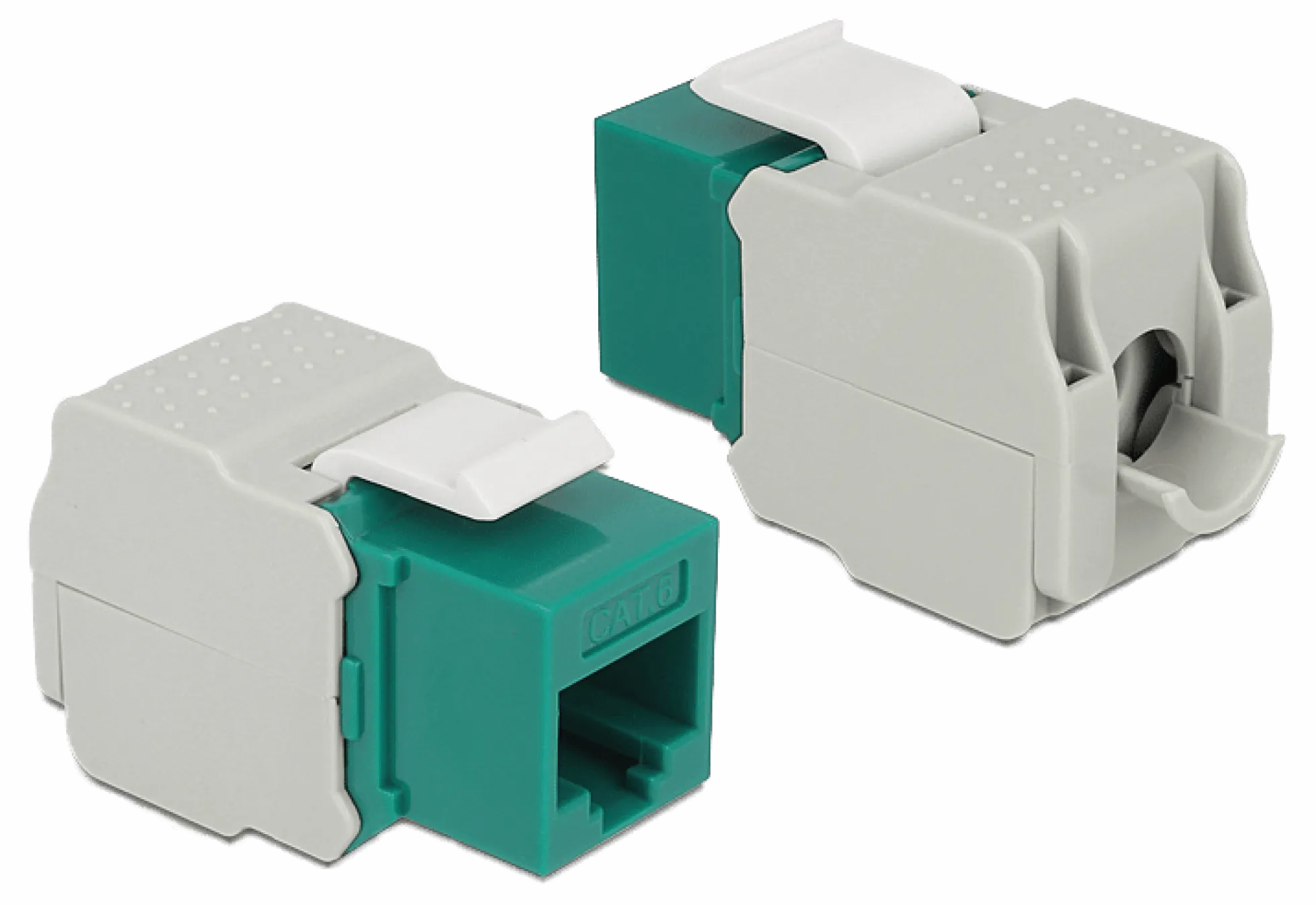 DELOCK Keystone-modul RJ45-kontakt > LSA Cat.6 UTP grøn