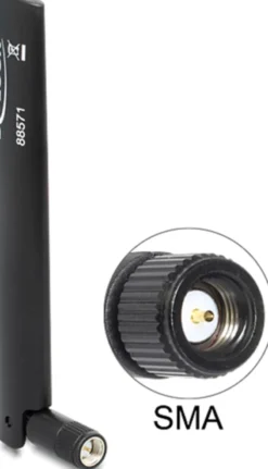 DeLOCK LTE antenne, omni, GSM/UMTS/WLAN/Bluetooth, SMA han, sort