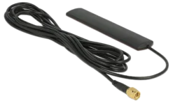 Delock LTE Antenne SMA 3 dBi omnidirektional starr schwarz Klebemontag