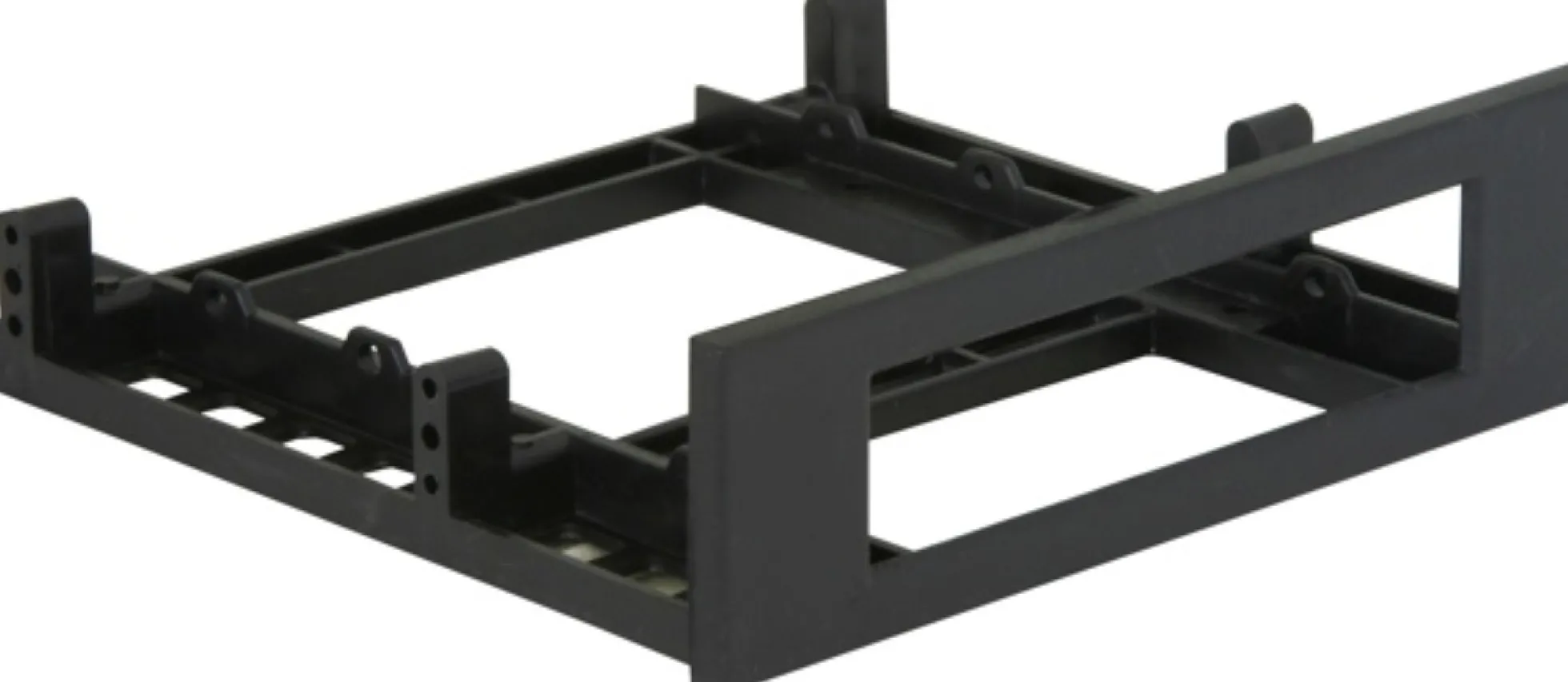 DeLOCK Monteringsramme til 3.5" floppy i en 5.25"-plads, plast, sort