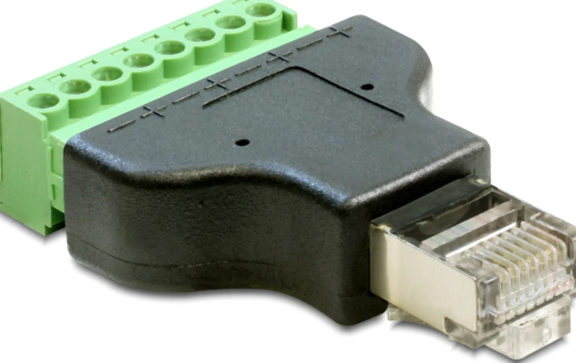 DeLOCK terminalblokadapter, RJ45 han, 8-pin