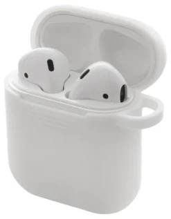 DELTACO AirPods silikone cover, hvid