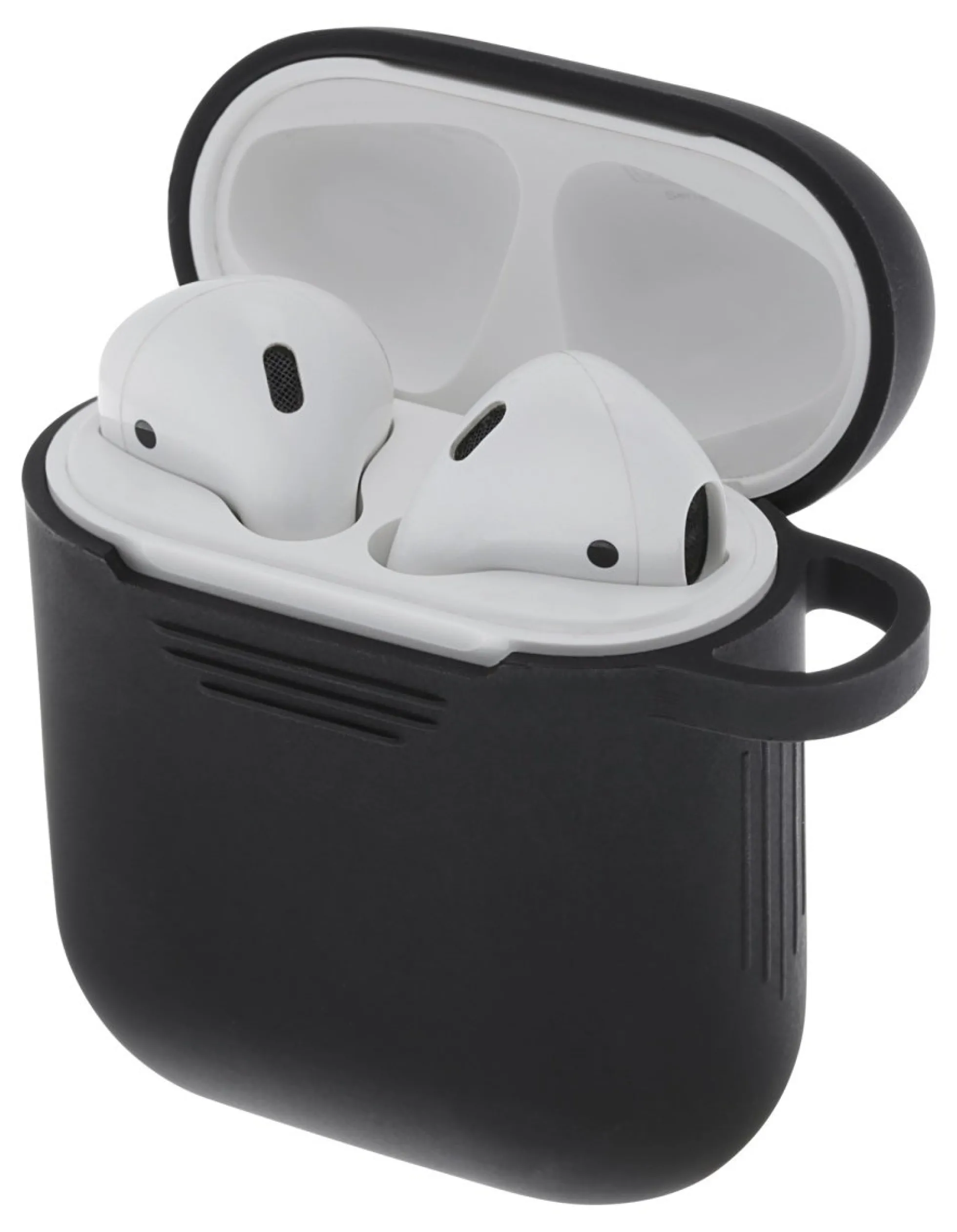 DELTACO AirPods silikone cover, sort