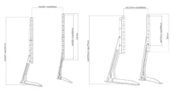 DELTACO Bordplads-tv-stativ, 23-70