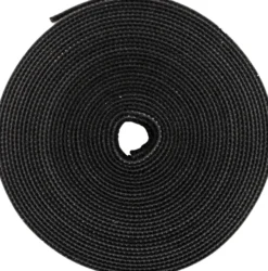 DELTACO burrebånd, 5m, 10mm, sort