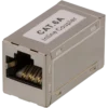 DELTACO coupler CAT6a, FTP (shielded), female-female, sølv