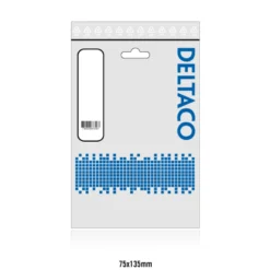 DELTACO coupler CAT6a, FTP (shielded), female-female, sølv