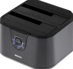 DELTACO Direkte docking til dobbelt 2,5" og 3,5" SATA-harddiske, SA
