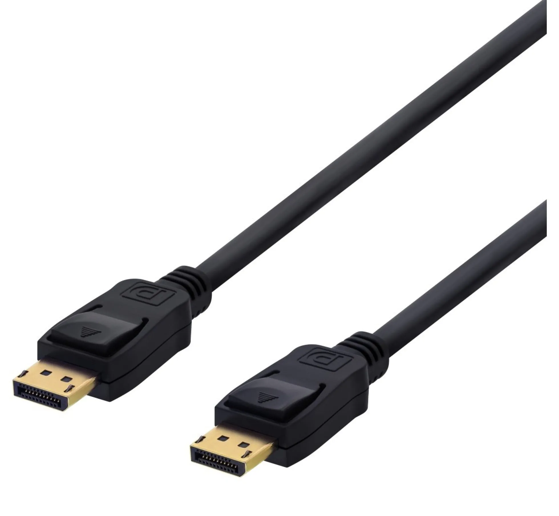 DELTACO DisplayPort kabel, 5m, 4K UHD, DP 1.2, sort
