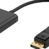 DELTACO DisplayPort til DVI-D Single Link adapter, 20-pin han til 24+1