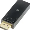 DELTACO DisplayPort til HDMI m lyd, Fuld HD i 60Hz, sort