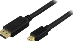 DELTACO DisplayPort til Mini DisplayPort monitorkabel, 20-pin han-han,
