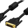 DELTACO, DVI monitorkabel Dual Link, DVI-D han-han, 2m, sort