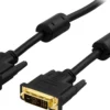 DELTACO, DVI Single Link monitorkabel, DVI-D han-han, 2m, sort