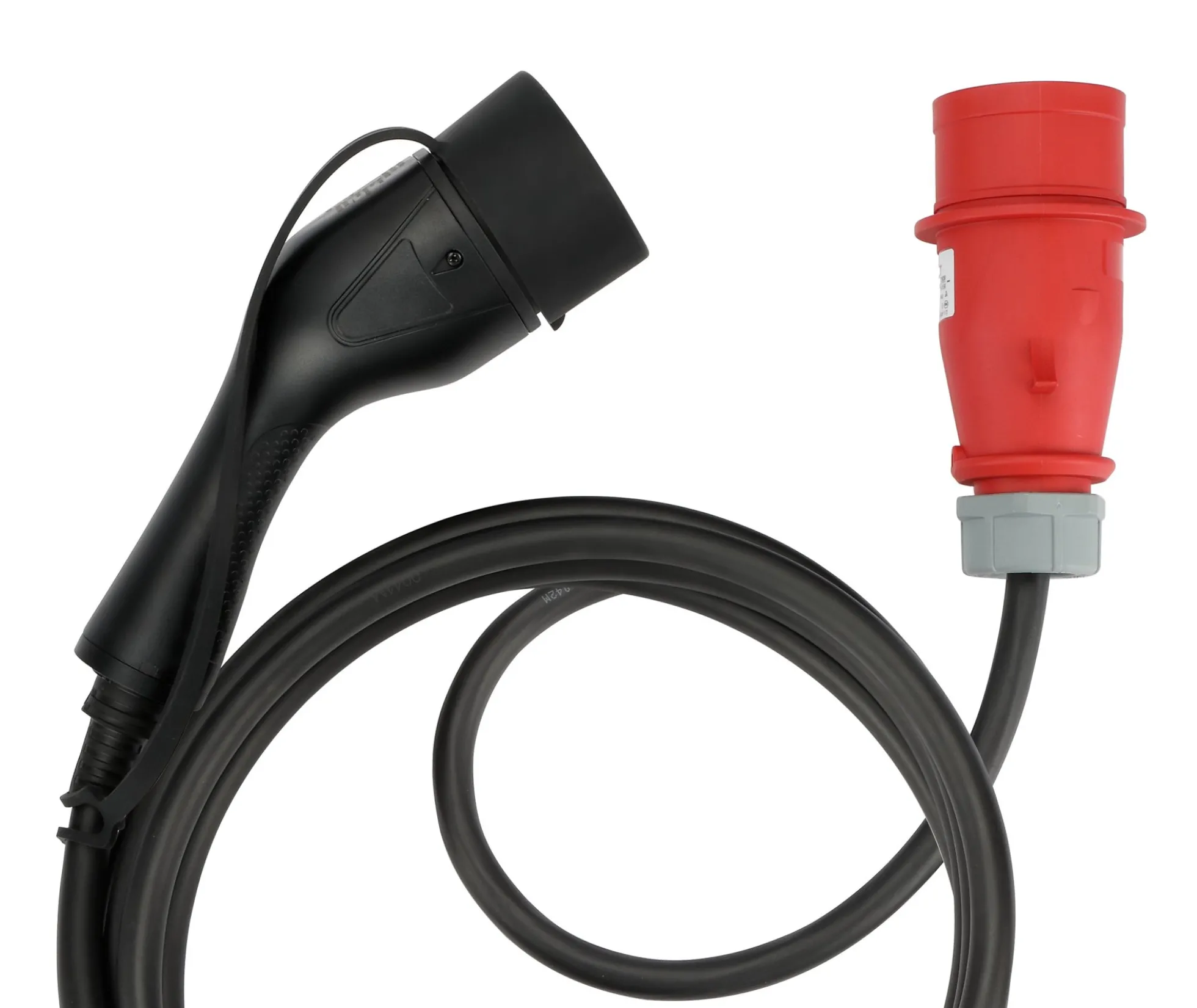 Deltaco E-Charge elbilslader til CEE-stik, 3-faset, type 2, 8-16A, 6 meter