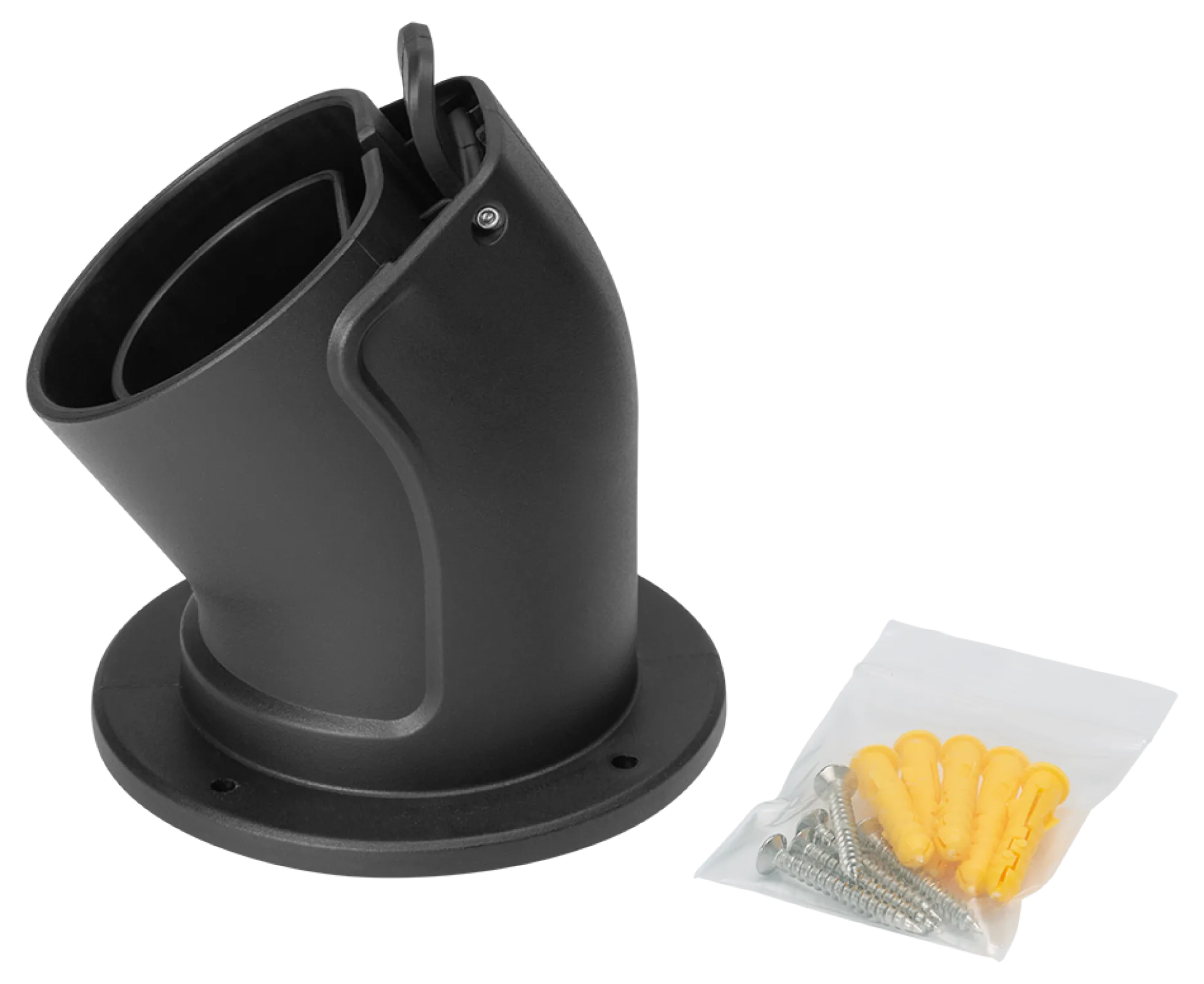 DELTACO e-Charge, holder til type 2 stik, vinklet
