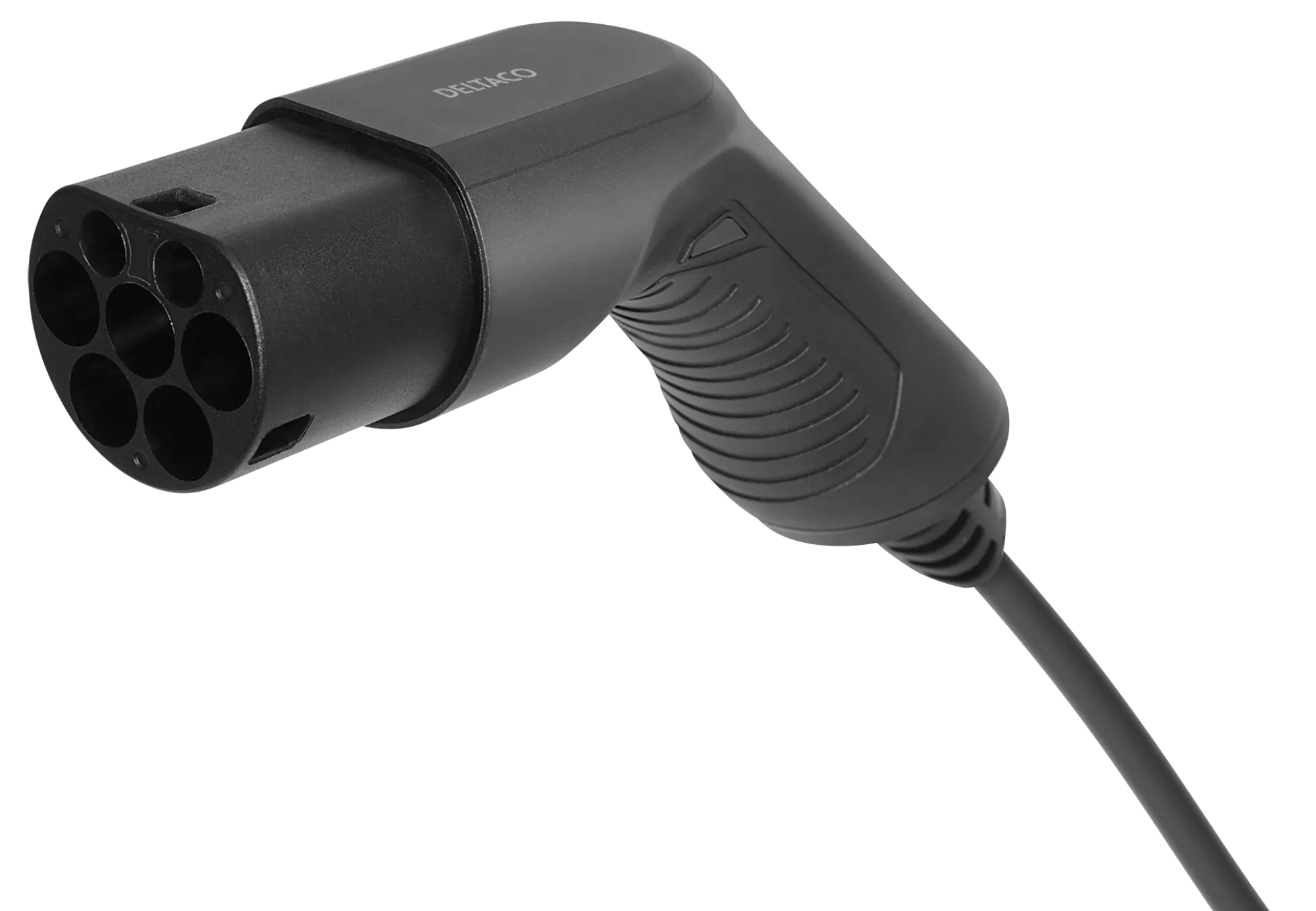 Deltaco E-Charge ladekabel til elbil, 5 meter, type 2, 1-faset, 16A, 3,6 kW, 10 meter