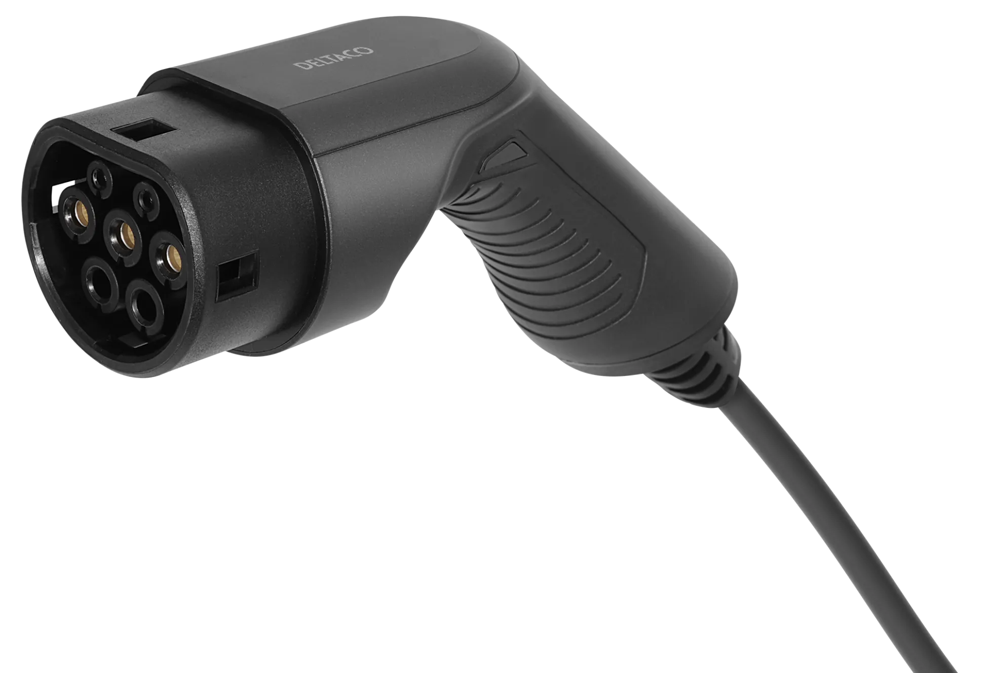 Deltaco E-Charge ladekabel til elbil, 5 meter, type 2, 1-faset, 16A, 3,6 kW, 10 meter