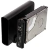 DELTACO eksternt kabinet til 1x3,5" SATA-harddisk, SATA 6Gb/s,