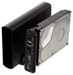 DELTACO eksternt kabinet til 1x3,5" SATA-harddisk, SATA 6Gb/s,