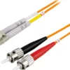DELTACO fiberkabel, LC - ST, 62,5/125, OM1, duplex, multimode,