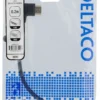 DELTACO Flexible HDMI adapter, 0,2m, left-angled, HDMI M/F, UHD, sort