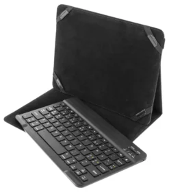 DELTACO Fodral og Bluetooth tastatur til 10" Tablets, sort