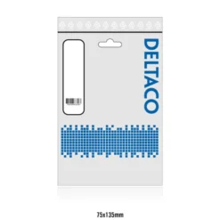 DELTACO F-stik, han, 6,2mm RG59/antennekablel, skruemontering, guldpletteret