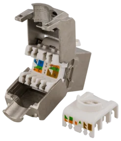 DELTACO FTP Cat6a Keystone Connector, 