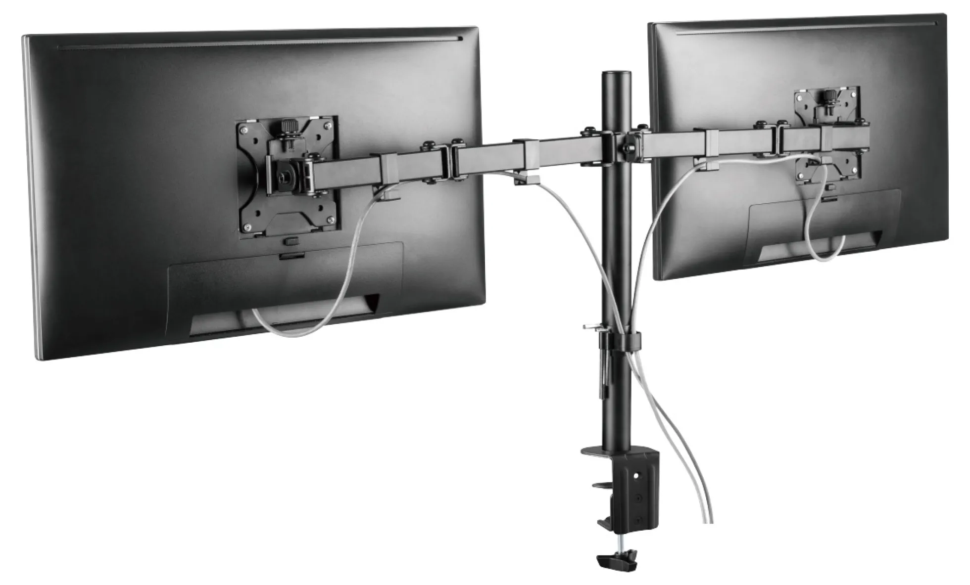DELTACO GAMING Dobbeltmonteret bordmontering, 13"-32" screens, VESA 75x75/10