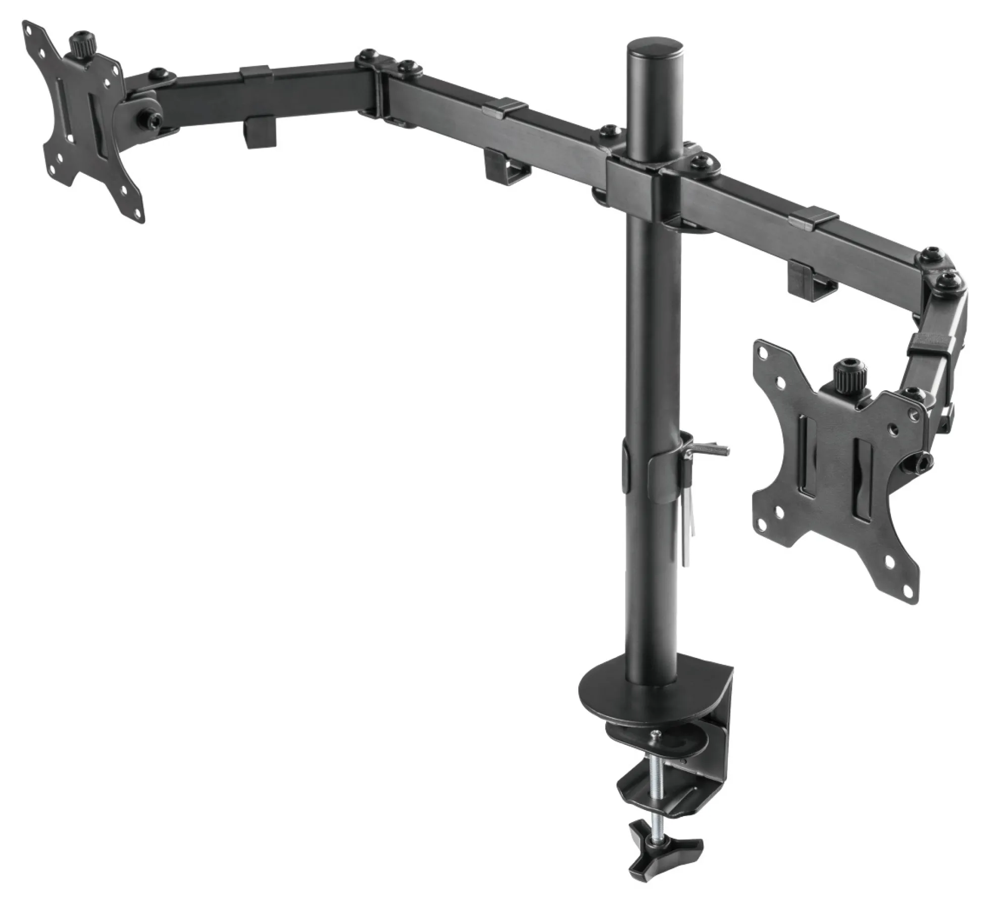 DELTACO GAMING Dobbeltmonteret bordmontering, 13"-32" screens, VESA 75x75/10