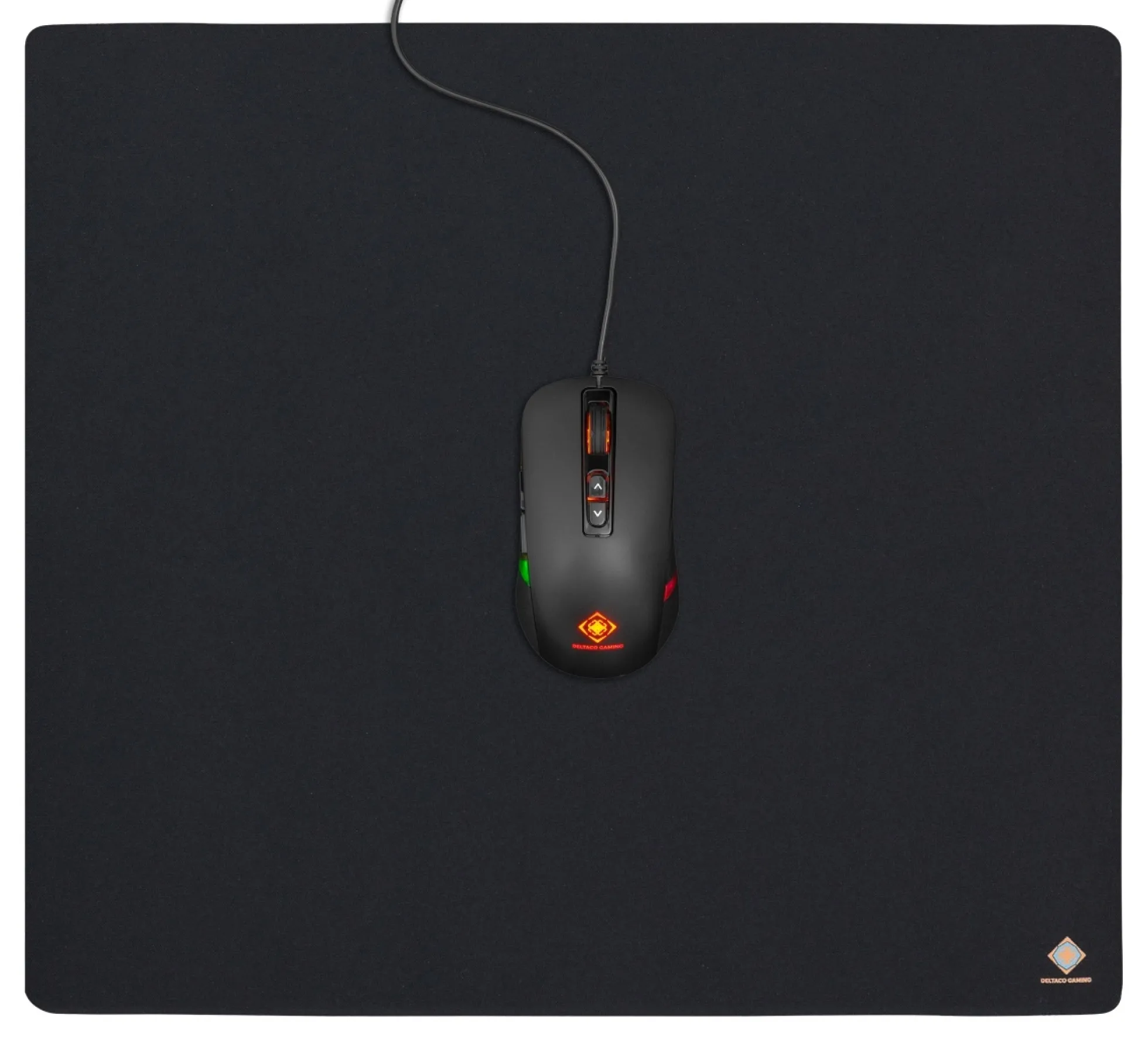DELTACO GAMING Mousepad XL, 45x40cm, fabric coated, sort