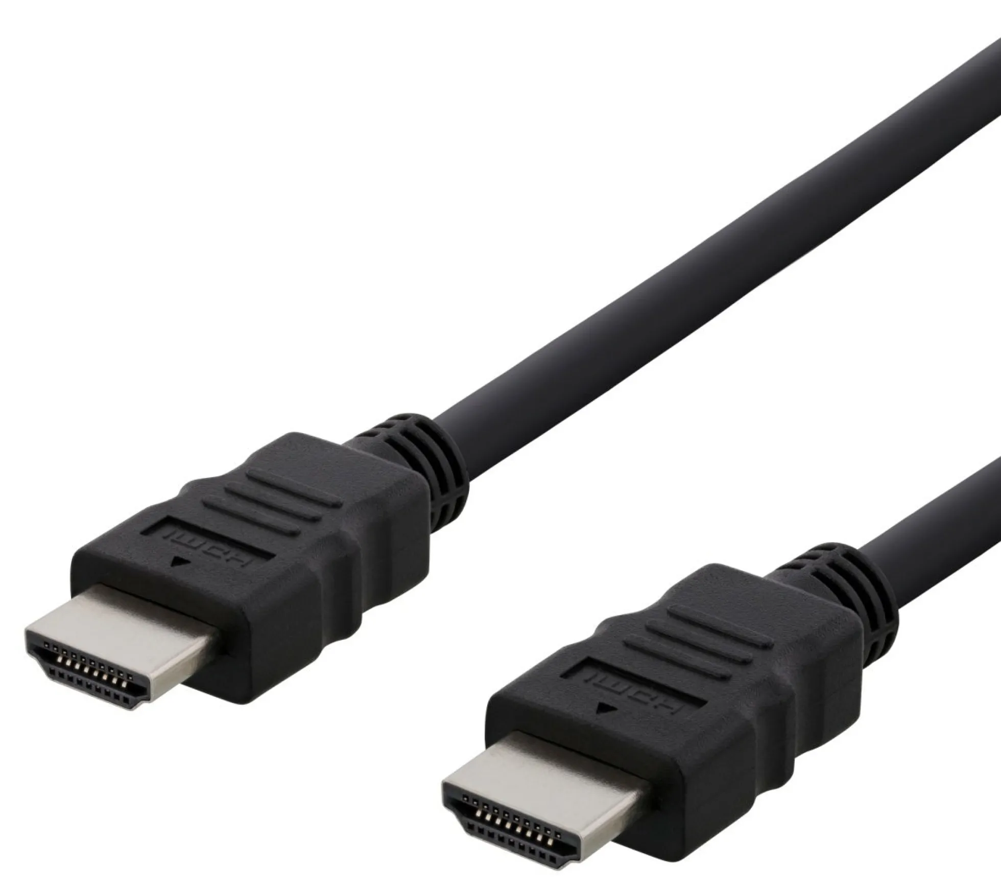 DELTACO HDMI cable FSC, HDMI High Speed w/Ethernet, CCS, 2,0m, sort