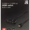 DELTACO HDMI Switch , 3 inputs to 1 output, 4K in 60Hz, 7.1, sort