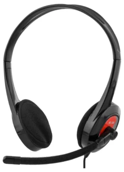 DELTACO headset til Ultrabooks og tablets, 1x3,5mm 4-pin, 1,8m