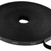 DELTACO Hook and loop fastener cable ties, width 10mm, 15m, sort