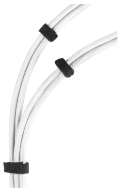 DELTACO Hook and loop fastener cable ties, width 10mm, 15m, sort