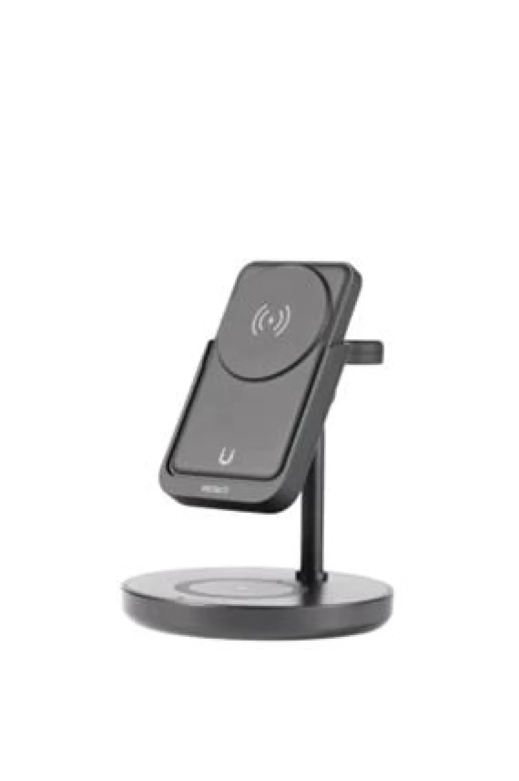 DELTACO 3-i-1 magnetisk trådløs oplader, aftagelig powerbank, 5000 mAh