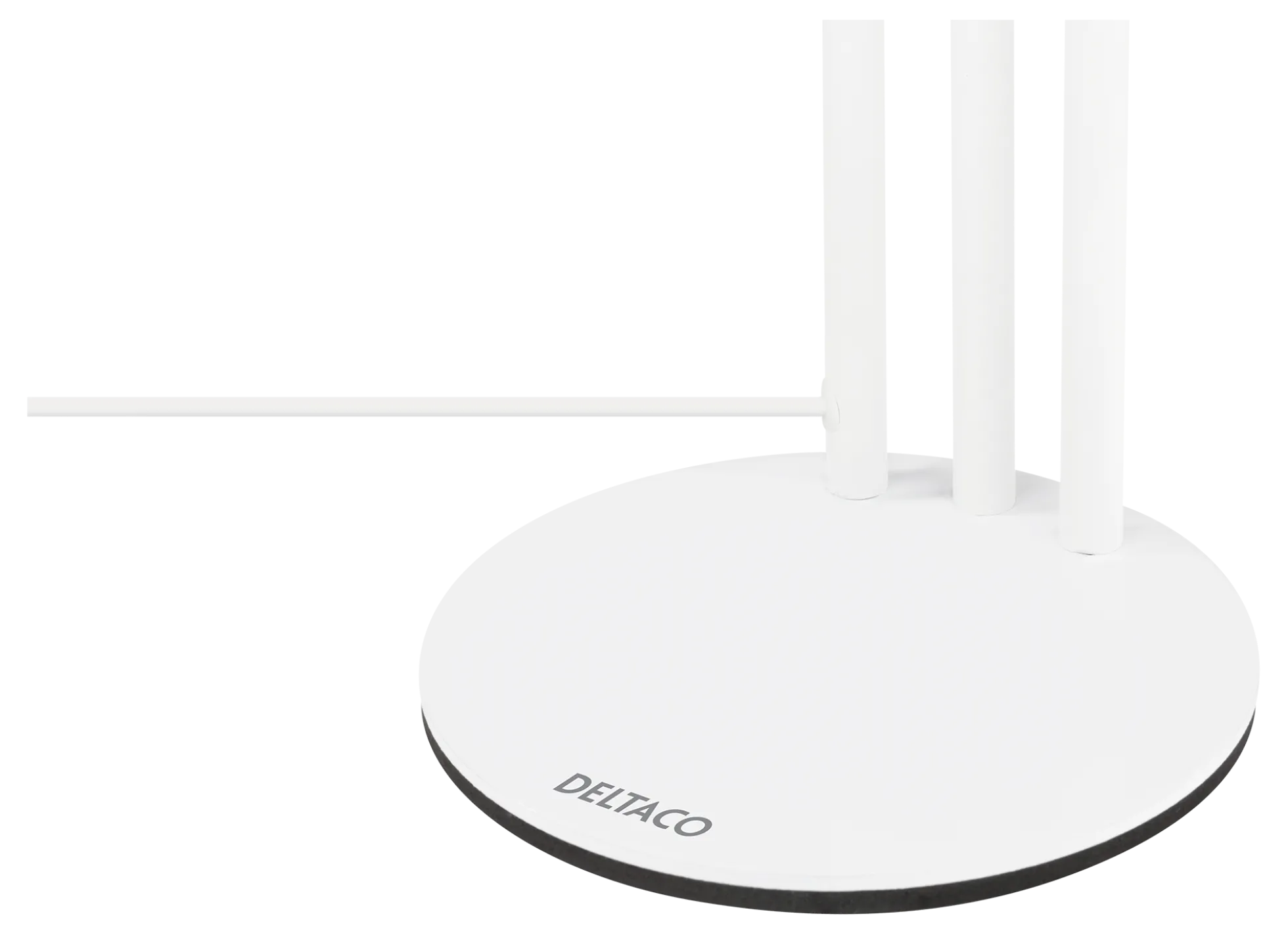 DELTACO 3-i-1 Selfie Ring-Lampe med telefon og Mikrofon holder, hvid