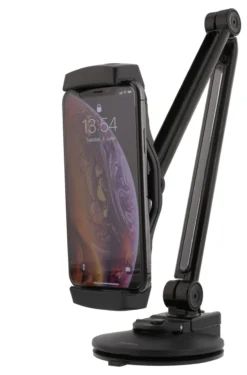 DELTACO 2 i 1 Smartphone og tablet holder med sugekop