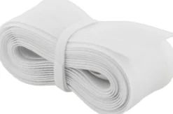 DELTACO kabelsorteringssok i nylon, burrebånd, 1,8m, hvid