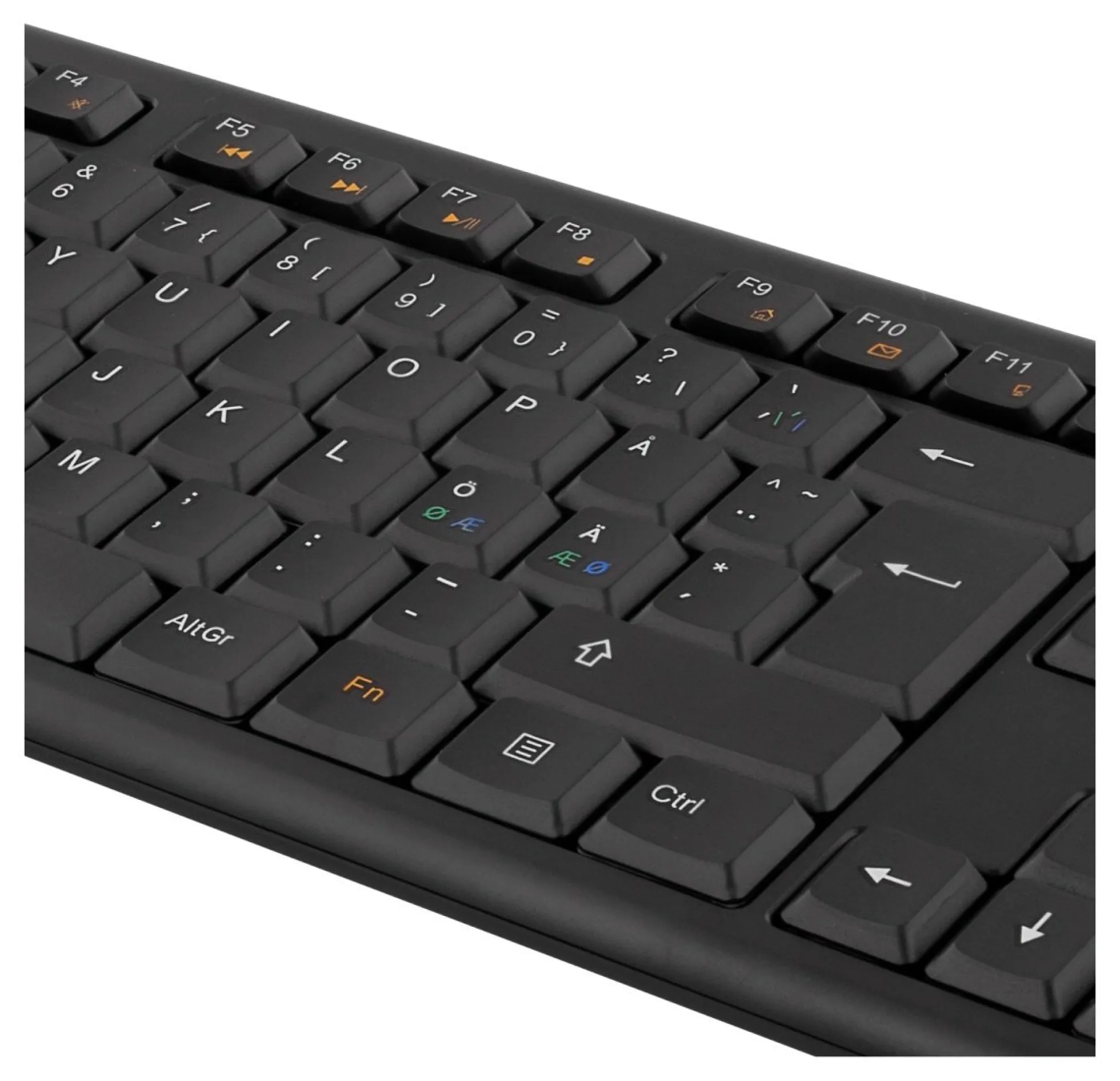 DELTACO Keyboard kit with mouse, PAN Nordic layout, USB, sort