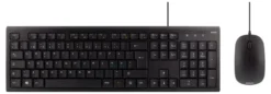 DELTACO Keyboard kit with mouse, PAN Nordic layout, USB, sort